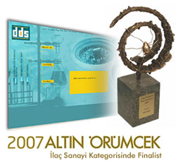 2007 Altn rmcek 
              la Sanayi Kategorisinde Finalist 
              Diasis Diagnostik Sistemlerin
              Web sitesi tasarm 